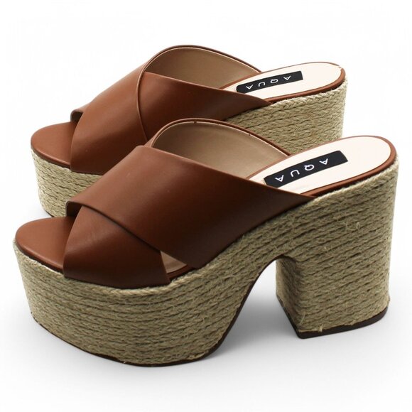Women AQUA Round Toe Espadrille Shoes - Picture 6 of 8